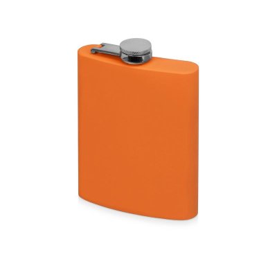 Фляжка 240 мл Remarque soft touch, 304 сталь, оранжевый