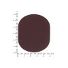 ПАТЧ ОВАЛ soft-touch (коричневый ) 6,0 х 5,0 см