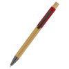 Ручка "Авалон" с корпусом из бамбука, красный