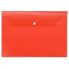 Папка-конверт А4 с кнопкой, красный