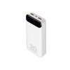 RIVACASE VA2580 (20 000mAh), QC/PD 20W внешний аккумулятор с дисплеем, белый /24