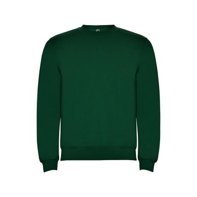 Свитшот с начесом Clasica унисекс, бутылочный зеленый