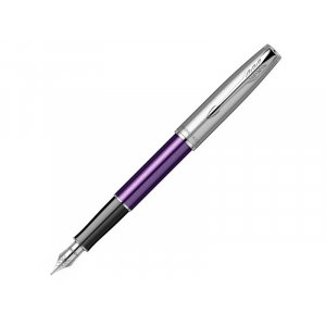 Ручка перьевая Parker «Sonnet Essentials Violet SB Steel CT», серебристый, фиолетовый