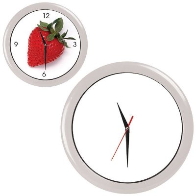 Часы настенные "ПРОМО" разборные ;белый, D28,5 см; пластик