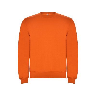 Свитшот с начесом Clasica унисекс, оранжевый