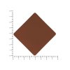 ПАТЧ РОМБ soft-touch (коричневый) 7,6 х 7,6 см