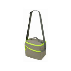 Изотермическая сумка-холодильник Neo Classic c контрастной молнией, серый/зеленое яблоко Изотермическая сумка-холодильник Neo Classic c контрастной молнией, серый/зеленое яблоко