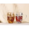 Кружка с двойными стенками с блестками, 360 мл, золотистый