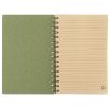 Блокнот на спирали в картонной обложке с переработанной бумагой Mania, зеленый