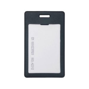 Вертикальный чехол для пропуска из экокожи Alicante, темно-синий