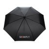 Компактный зонт Impact из RPET AWARE™ с бамбуковой рукояткой, d96 см