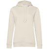 Толстовка с капюшоном женская BNC Inspire (Organic), молочно-белая Толстовка с капюшоном женская BNC Inspire (Organic), молочно-белая