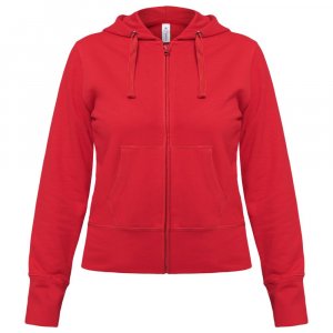 Толстовка женская Hooded Full Zip красная Толстовка женская Hooded Full Zip красная