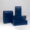 Подарочная коробка-трансформер средняя, синяя