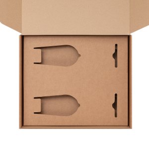 Доп. ложемент под 2 бокала для шампанского (для рифленого стекла) в универсальную коробку (арт. 21006.020)