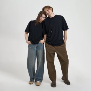 Футболка унисекс премиум AURA, 100% хлопок 200гр. черный, размер XL/2XL