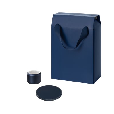 Подарочный набор Passion, Auris, синий (колонка, зарядное устройство)