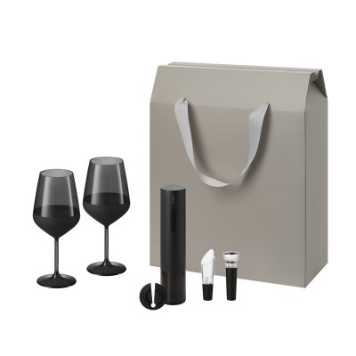 Подарочный набор Black Edition, Sacramento (2 бокала + набор для вина)