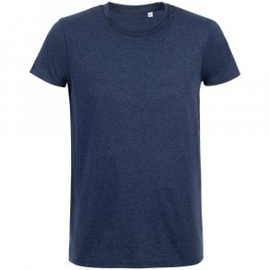 Футболка мужская приталенная Regent Fit 150, синий меланж