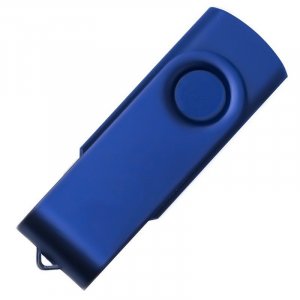 USB flash-карта DOT (16Гб), синий, 5,8х2х1,1см, пластик, металл