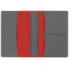 Обложка для паспорта с RFID защитой отделений для пластиковых карт Favor, красная/серая