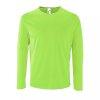 Футболка с длинным рукавом Sporty LSL Men, неоново-зеленая