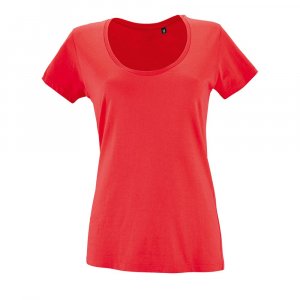 Футболка женская Metropolitan, розовая (коралловая) Футболка женская Metropolitan, розовая (коралловая)