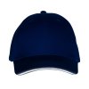 Кепка со светоотражающим кантом, классический синий