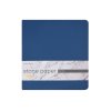Еженедельник с каменной бумагой А5+ Carrara, темно-синий