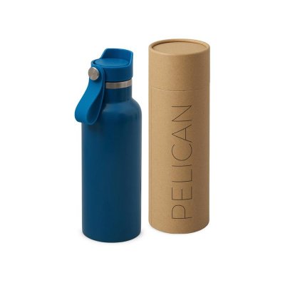 Вакуумная термобутылка Pelican, 500 мл, синий индиго
