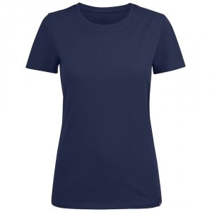 Футболка женская Ladies American U, темно-синяя Футболка женская Ladies American U, темно-синяя