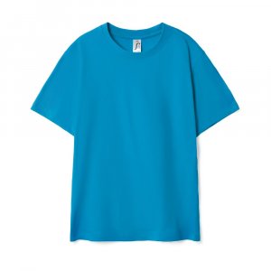 Футболка детская Regent Kids, ярко-бирюзовая Футболка детская Regent Kids, ярко-бирюзовая