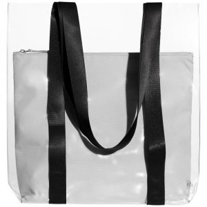 Шопер Clarity с серым органайзером, прозрачный Шопер Clarity с серым органайзером, прозрачный