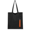 Сумка для покупок LUMISSA 325 г/м² с ремувкой, чёрный/оранжевый
