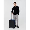 Чемодан Platta, черный с синим