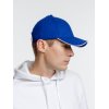 Бейсболка Spiker, ярко-синяя с белым