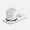 Беспроводное зарядное устройство с подогревом кружки Hot Task, белое
