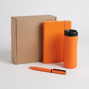 Набор подарочный OFFICEKIT: термос, ежедневник, ручка,стружка, коробка
