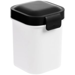 Ланчбокс для снеков Lunch Crunch, белый с черным Ланчбокс для снеков Lunch Crunch, белый с черным