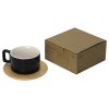 Набор чашка с бамбуковым блюдцем Sheffield, черный