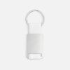 Брелок Inlet с тканевой вставкой, белый