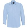 Рубашка мужская с длинным рукавом Boston, голубая Рубашка мужская с длинным рукавом Boston, голубая