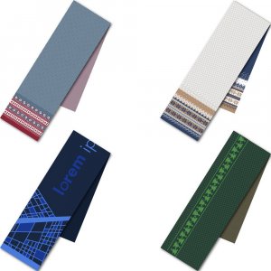 Шарф Joyful на заказ, полушерсть