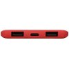 Портативное зарядное устройство Reserve с USB Type-C, 5000 mAh, красный
