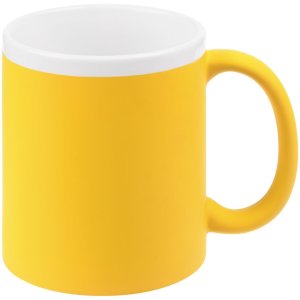 Кружка StopSpot с покрытием софт-тач, желтая Кружка StopSpot с покрытием софт-тач, желтая