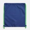 Рюкзак B3, синий с зелеными лямками
