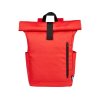 Рюкзак Byron 15,6 объемом 18 л со скручиваемым верхом, изготовленный из переработанного ПЭТ по стандарту GRS, красный