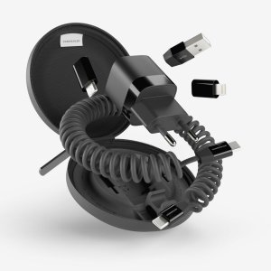 Зарядное устройство Vonmahlen Allroundo GaN, черное Зарядное устройство Vonmahlen Allroundo GaN, черное