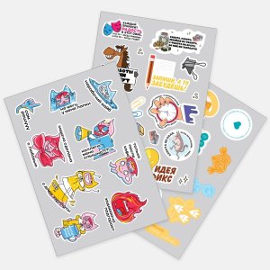 Наклейки ПВХ Sticker Pack на заказ, S Наклейки ПВХ Sticker Pack на заказ, S