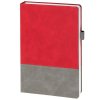 Ежедневник Horizon, недатированный, серый с красным